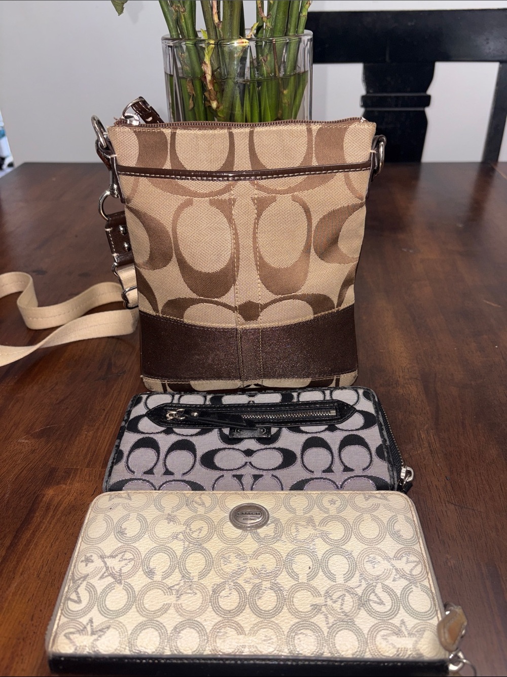 Coach re-hab bundle. Crossbody bag with 2 Wallets.